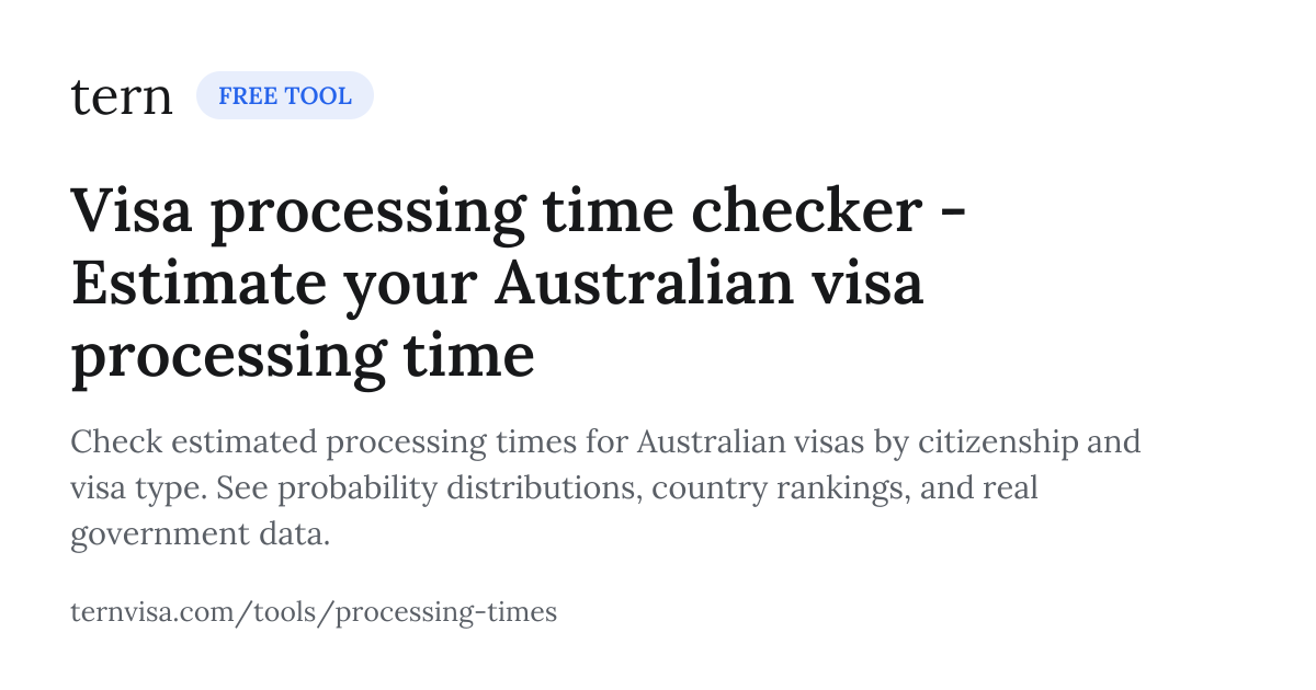 Visa processing time checker - Estimate your Australian visa processing ...
